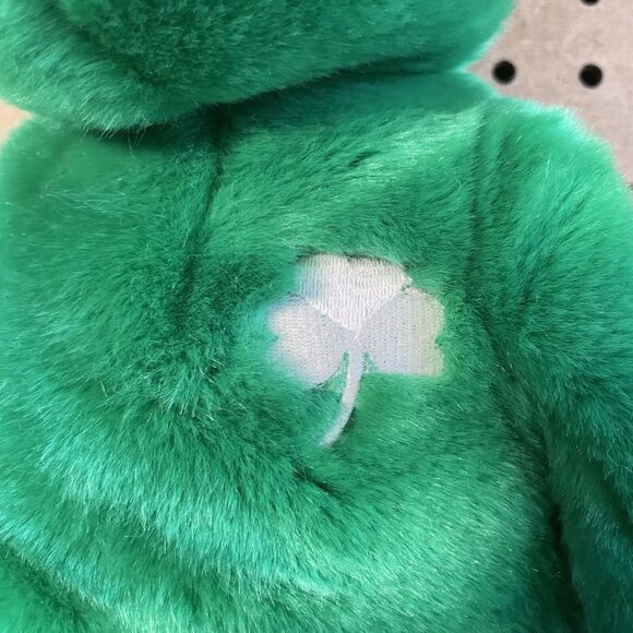 NWT Large TY Beanie Babies Buddies Erin 1998 Shamrock Green Retired RARE - Picture 4 of 10